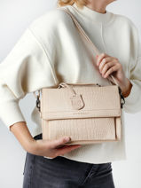 Sac Bandoulire Casual Carly Cuir Burkely Beige casual carly 29-vue-porte
