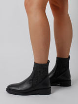 Bottines Ellen En Cuir Unisa Noir women ELLEN-vue-porte