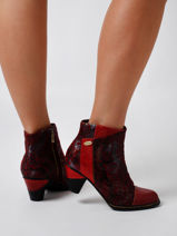Alizee Enkellaarsjes Met Hak Laura vita Rood women ALIZE068-vue-porte