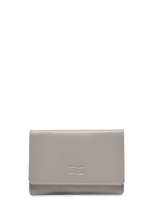 Portefeuille Caviar Cuir Crinkles Gris caviar 14049