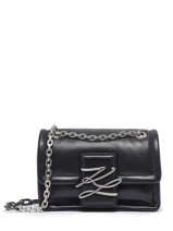 Cross Body Tas K/autograph Leder Karl lagerfeld Zwart k autograph 226W3050