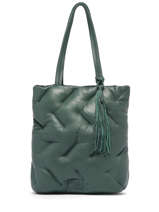 Sac Port paule Plum Cuir Basilic pepper Vert plum BPLU01