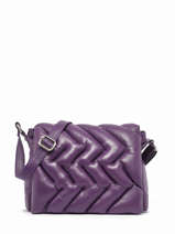 Sac Bandoulire Plum Cuir Basilic pepper Violet plum BPLU03