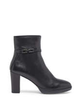 Bottines  Talon En Cuir Tamaris Noir women 29