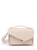 Sac Bandoulire Zo Cuir Lancaster Beige zoe 10