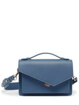 Sac Bandoulire Zo Cuir Lancaster Bleu zoe 10