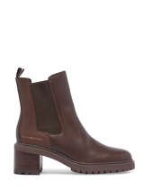 Bottines  Talon En Cuir Tommy hilfiger Marron women 6737GT7