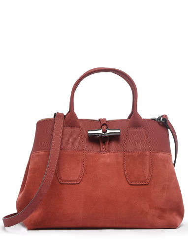 Longchamp Roseau soft Sac port main Rouge