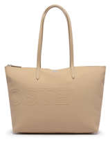 Sac Port paule A4 Lacoste Beige l.12.12 concept seasonal NF3984SJ