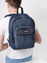 Sac A Dos 1 Compartiment Eastpak Bleu pbg authentic PBGK09E-vue-porte