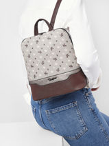 Sac  Dos David jones Beige new haven 2-vue-porte