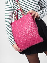 Sac Port Main Et paule Coco Miniprix Rose coco FS1005-vue-porte