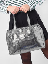 Sac Port Main Cavo Les tropeziennes Argent cavo TZ01-vue-porte