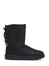Boots Bailey Bow Ii Uit Leder Ugg Zwart women 1016225