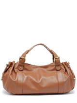 Sac 24h Icone Cuir Gerard darel Marron icone F410