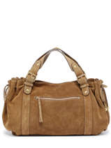 Sac Port paule Folk Velours Folk Velours Gerard darel Marron folk G407