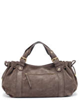 Sac Port paule Folk Velours Folk Velours Gerard darel Marron folk G407