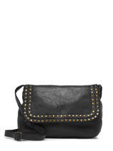 Sac Bandoulire Berlin Cuir Basilic pepper Noir berlin BBER03