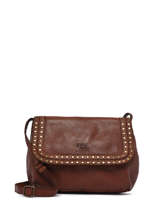 Cross Body Tas Berlin Leder Basilic pepper Bruin berlin BBER03