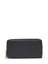 Portefeuille 2 Compartiments Miniprix Noir grained 78SM2235