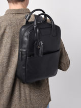 Sac  Dos Business Flandres 2 Compartiment Etrier Bleu flandres EFLA8272-vue-porte