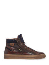 Mediumhoge Sneakers Hopesi Uit Leder Redskins Bruin men HOPESI