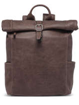 Rolltop Rugzak Spider 2 Compartimenten Leder Etrier spider ESPI8102