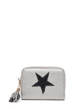Portemonnee Met Kaarthouder Miniprix Zilver star 22304-26