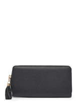 Portefeuille Porte-monnaie Miniprix Noir grained 78SM2233