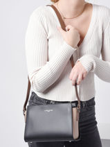 Cross Body Tas Smooth Leder Lancaster Zwart smooth 437-02-vue-porte