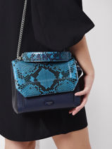 Sac  Main M Ninon Python Lancel Bleu ninon A09370-vue-porte