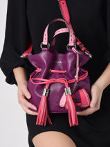 Bucket Bag S Premier Flirt Leder Lancel Violet premier flirt A10530-vue-porte