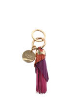 Porte-clefs Pompon Duo Cuir Lancel Multicolore charms A11933