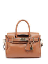 Sac Bandoulire Romy Cuir Mac douglas Marron romy I