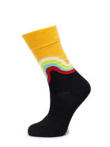 Chaussettes Happy socks Noir men JUW01-vue-porte