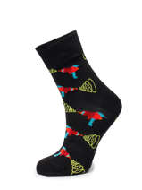 Sokken Happy socks Zwart men LAZ01-vue-porte