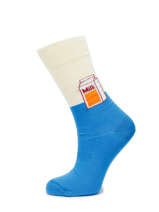 Chaussettes Happy socks Bleu accessoires MLK01