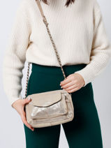 Sac Bandouliere Naina Cuir Pieces Or naina 17063358-vue-porte