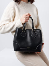 Sac � Main S N�o Izy Cuir Lancel Noir neo izy A12133-vue-porte