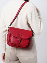 Sac Bandoulire Toscane Hexagona Rose toscane 579734-vue-porte
