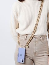Ketting Voor Telefoonhoesje La coque francaise Beige chaine LE304682-vue-porte