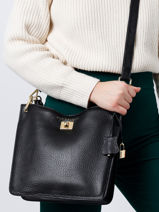 Sac Bandoulire Romy Cuir Mac douglas Noir romy X-vue-porte