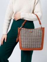 Sac Port paule Fantasia Mac douglas Marron fantasia S-vue-porte