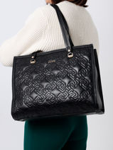 Sac Port paule A4 Abi Liu jo Noir abi NF2228A-vue-porte