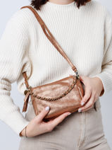 Sac Mama Xs Cuir Mila louise Marron vintage 23673XSX-vue-porte