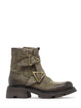 Boots En Cuir As98 Vert women A94201