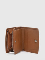 Longchamp Roseau Portefeuille Marron-vue-porte