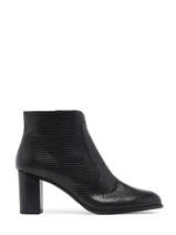 Bottines  Talon Selena En Cuir Brenda zaro Noir women 3897