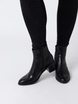Bottines  Talon Talion En Cuir Mam