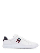 Sneakers Uit Leder Tommy hilfiger Wit men 4276YBR